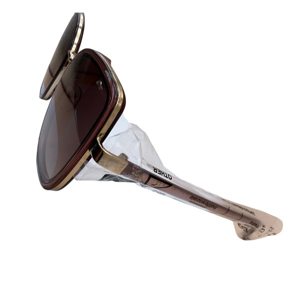 Kurt Geiger London Crystal Burgundy Square Butterfly Sunglasses NEW KGL9037/S main image 7
